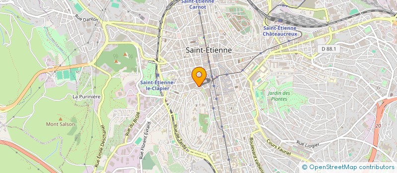 localisation de l'entreprise MONSIEUR BOURAHIM ABDOU  SAINT-ETIENNE