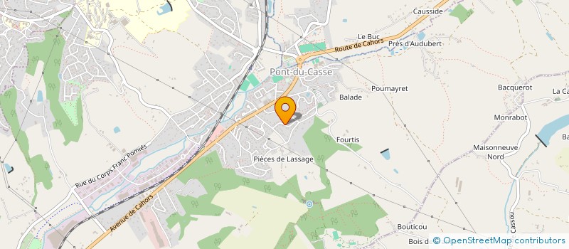 localisation de l'entreprise MONSIEUR BOURAOUI AJIMI  PONT-DU-CASSE