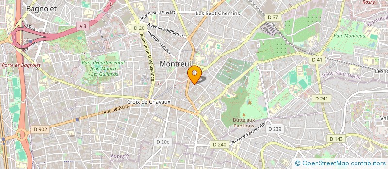 localisation de l'entreprise MONSIEUR BOURAOUI HAMDOUNI à MONTREUIL