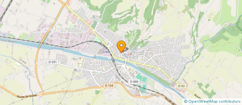 localisation de l'entreprise MONSIEUR BOURHANE YAHIAOUI  CREST