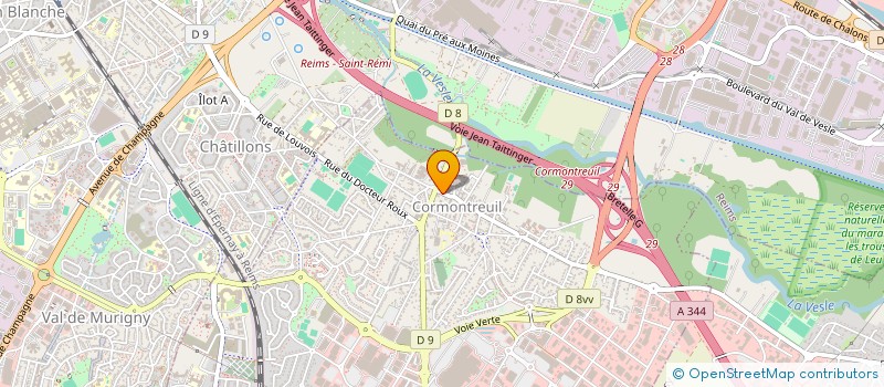 localisation de l'entreprise MONSIEUR BOUSELMI KAMEL  CORMONTREUIL