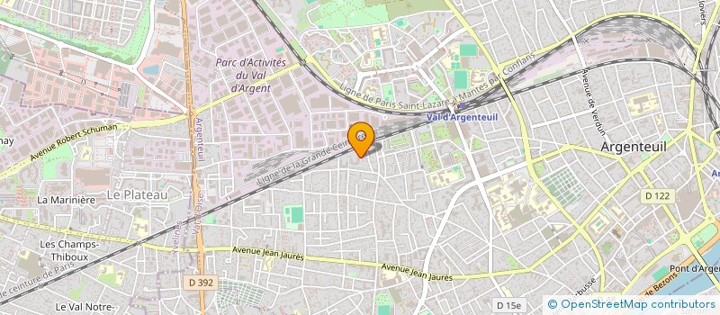 localisation de l'entreprise MONSIEUR BOUSHAB MOURADI  ARGENTEUIL