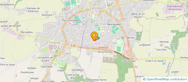 localisation de l'entreprise MONSIEUR BOUSSAD ABADOU à LESNEVEN