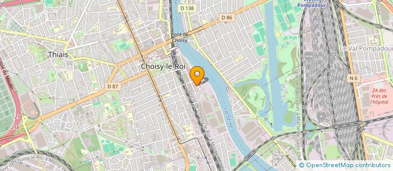 localisation de l'entreprise MONSIEUR BOUSSAD AMAROUCHENE  CHOISY-LE-ROI