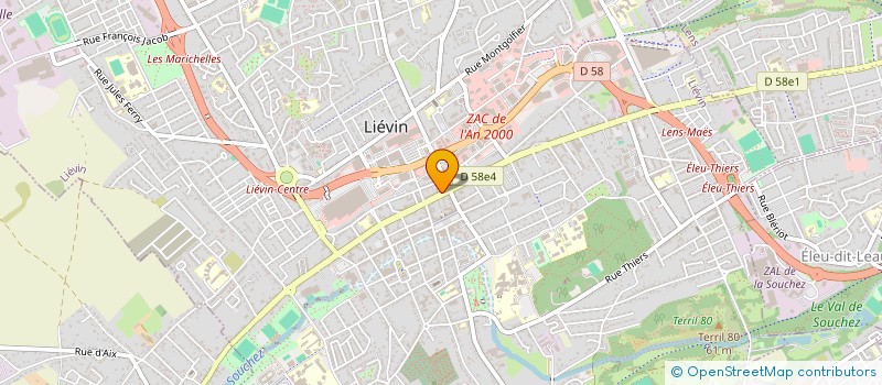 localisation de l'entreprise MONSIEUR BOUSSAD KAIS  LIEVIN