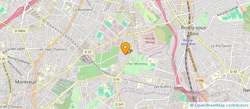 localisation de l'entreprise MONSIEUR BOUSSAD MOHAMMED SEGHIR  MONTREUIL