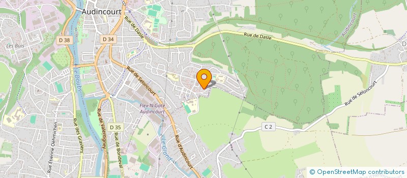 localisation de l'entreprise MONSIEUR BOUSSAD OURAHMOUNE  AUDINCOURT