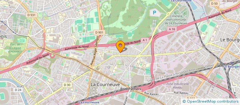 localisation de l'entreprise MONSIEUR BOUSSAD SAIDI à LA COURNEUVE