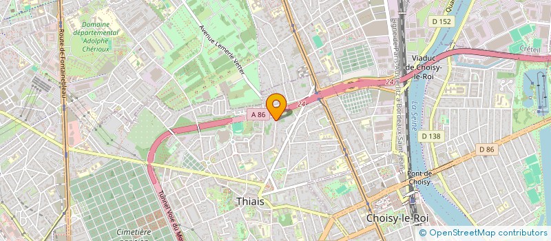 localisation de l'entreprise MONSIEUR BOUSSAD TERKOUCHE  THIAIS