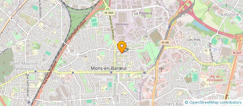 localisation de l'entreprise MONSIEUR BOUSSADE AROUN  MONS-EN-BARUL