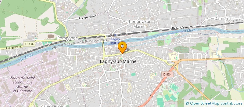 localisation de l'entreprise MONSIEUR BOUSSARD MEDJKANE  LAGNY-SUR-MARNE