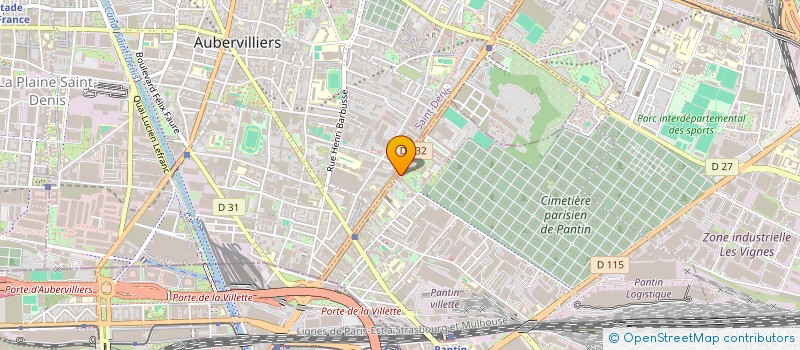 localisation de l'entreprise MONSIEUR BOUSSIF HAMADI  PANTIN