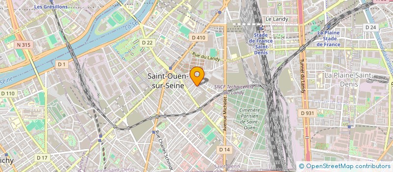 localisation de l'entreprise MONSIEUR BOUTARA RIDHA  SAINT-OUEN-SUR-SEINE