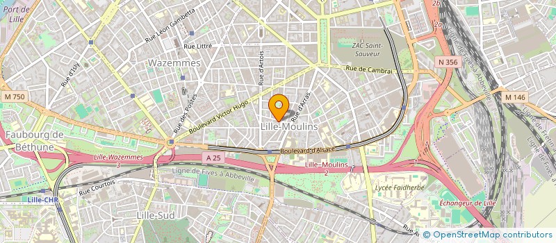 localisation de l'entreprise MONSIEUR BOUTELDJA CHOUAF à LILLE