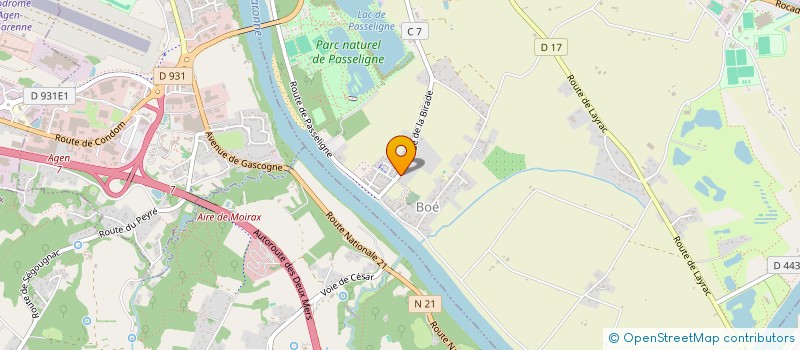 localisation de l'entreprise MONSIEUR BOUTIN BOUTIN  BOE