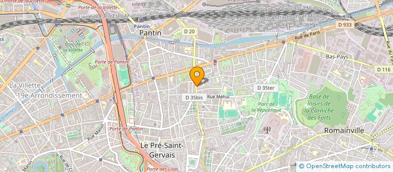localisation de l'entreprise MONSIEUR BOUYAGUI DIAGOURAGA à PANTIN