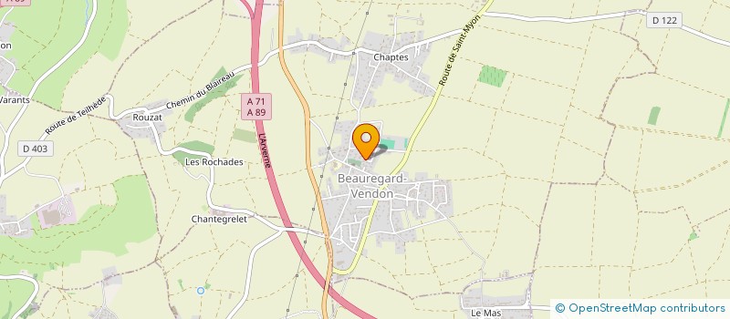 localisation de l'entreprise MONSIEUR BOUZIANE BENAOUDA  BEAUREGARD-VENDON