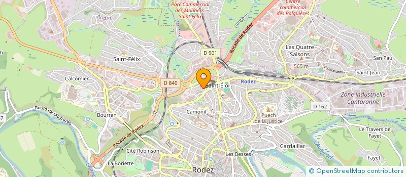 localisation de l'entreprise MONSIEUR BOUZIANE BOUHASSOUNE à RODEZ