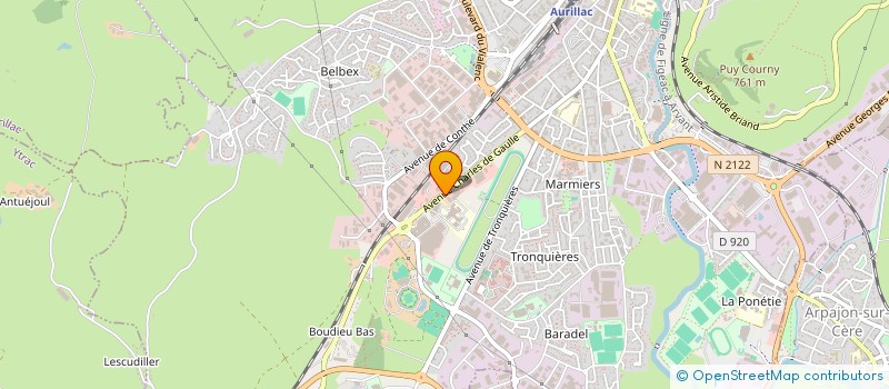 localisation de l'entreprise MONSIEUR BOUZIANE SEDDIKI à AURILLAC