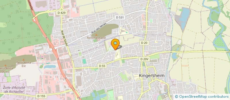 localisation de l'entreprise MONSIEUR BOUZIANE ZERROUR  KINGERSHEIM