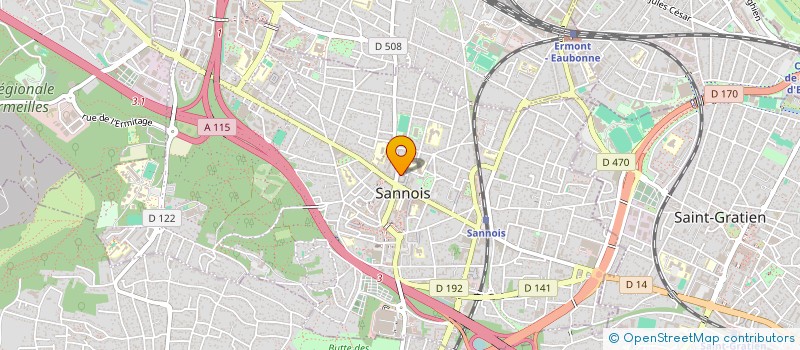 localisation de l'entreprise MONSIEUR BOUZID BAHFIR  SANNOIS