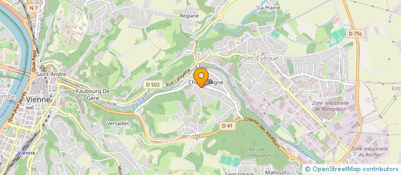 localisation de l'entreprise MONSIEUR BOUZID OUDIHAT  VIENNE