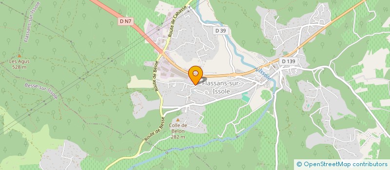 localisation de l'entreprise MONSIEUR BOUZID TEBOULBI  FLASSANS-SUR-ISSOLE