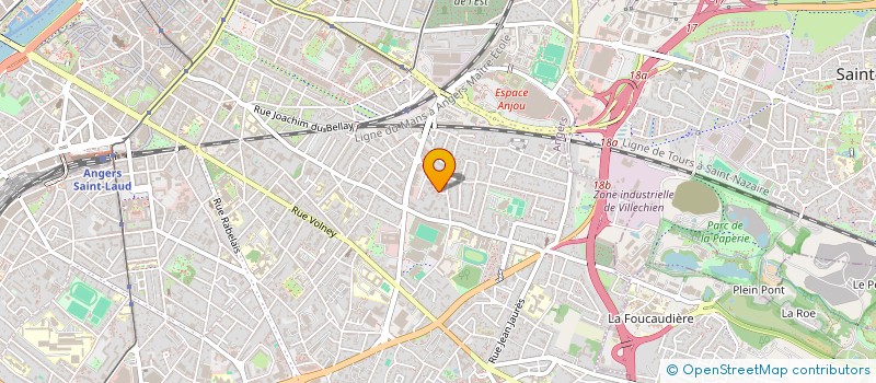 localisation de l'entreprise MONSIEUR BOZORGMEHR BARMAK  ANGERS