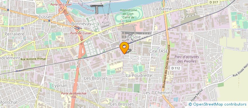 localisation de l'entreprise MONSIEUR BPATISTE FOURMOND  VAULX-EN-VELIN