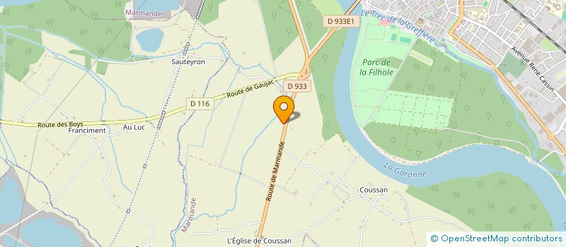 localisation de l'entreprise MONSIEUR BRAD BAUER  MARMANDE