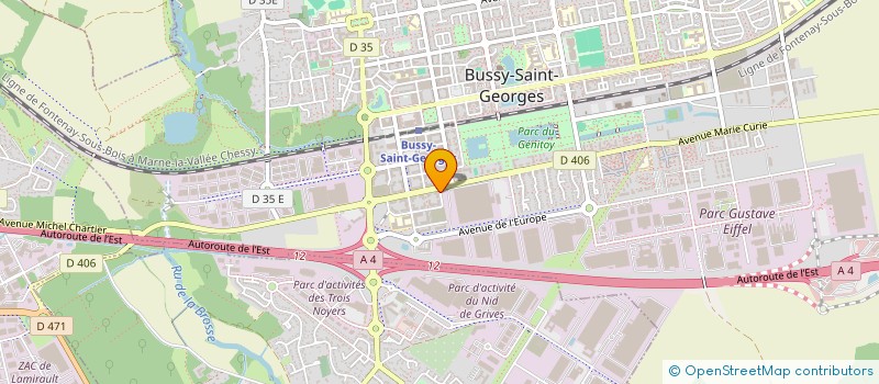 localisation de l'entreprise MONSIEUR BRAD GOMEZ  BUSSY-SAINT-GEORGES