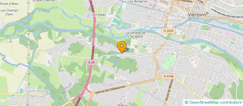 localisation de l'entreprise MONSIEUR BRAD LUTAS  VIERZON