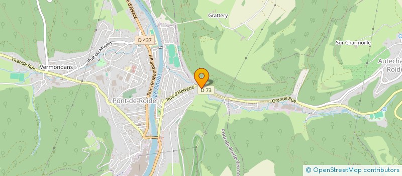 localisation de l'entreprise MONSIEUR BRAD PAULINE  PONT-DE-ROIDE-VERMONDANS