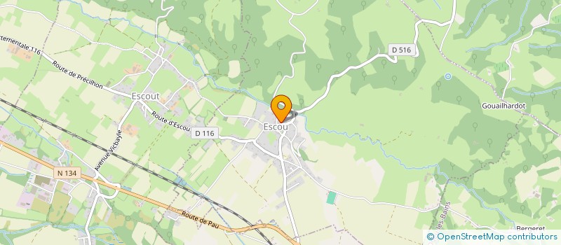 localisation de l'entreprise MONSIEUR BRADLEY BAMBOUCHE  ESCOU