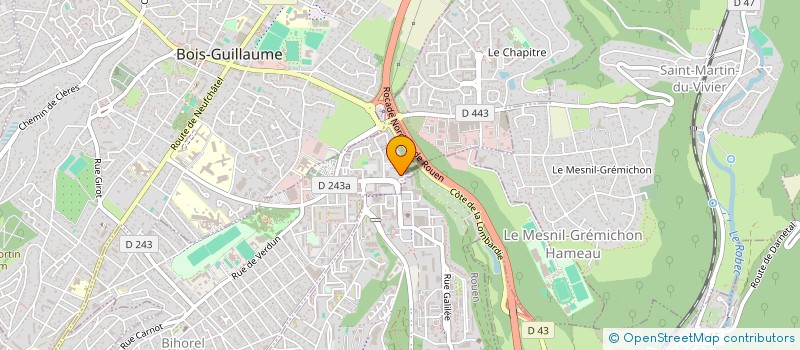 localisation de l'entreprise MONSIEUR BRADLEY BAPTISTE  BIHOREL