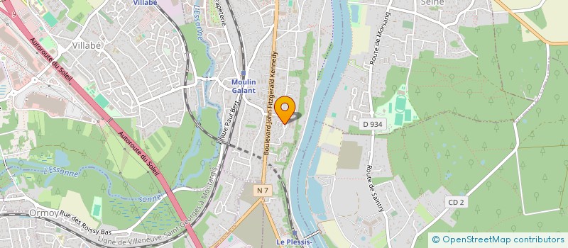 localisation de l'entreprise MONSIEUR BRADLEY DESTRA  CORBEIL-ESSONNES