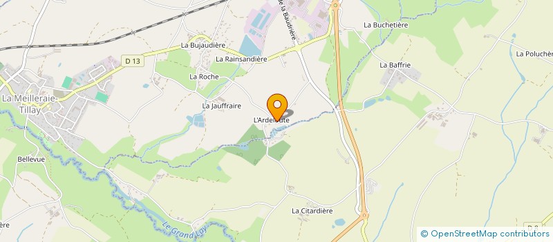 localisation de l'entreprise MONSIEUR BRADLEY KOUADIO à LA MEILLERAIE-TILLAY