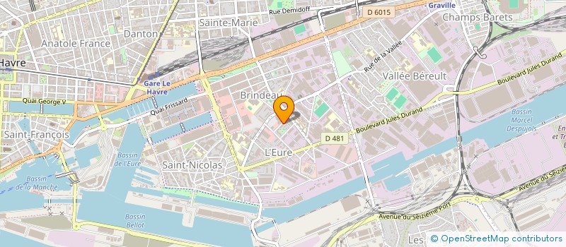 localisation de l'entreprise MONSIEUR BRADLEY MAKINDU  LE HAVRE