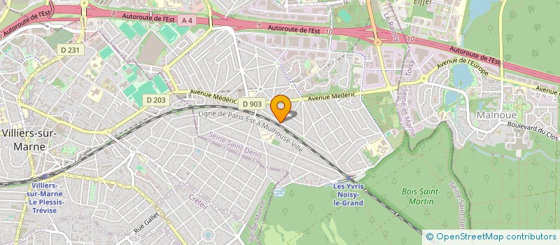 localisation de l'entreprise MONSIEUR BRADLEY MALONGA  NOISY-LE-GRAND