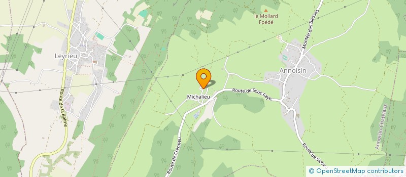 localisation de l'entreprise MONSIEUR BRADLEY MULLEY  ANNOISIN-CHATELANS