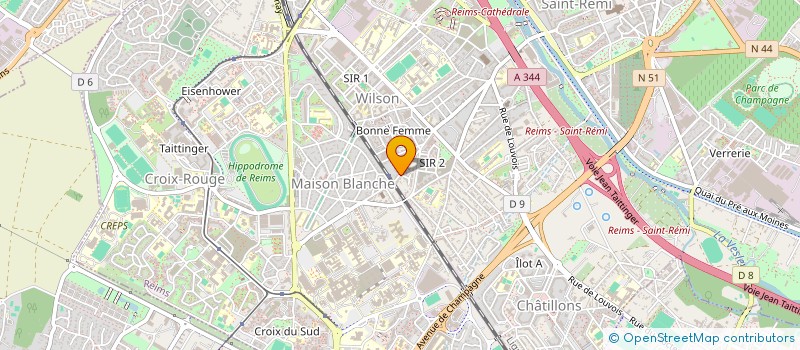 localisation de l'entreprise MONSIEUR BRAHIM ABDELKADER  REIMS