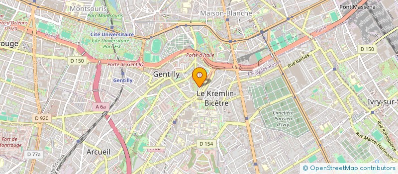 localisation de l'entreprise MONSIEUR BRAHIM ADDOUCHE  GENTILLY