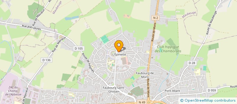 localisation de l'entreprise MONSIEUR BRAHIM AGOURRAM  MAUBEUGE