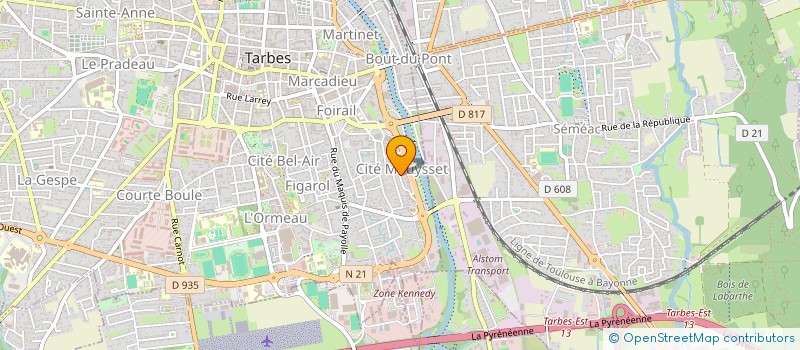 localisation de l'entreprise MONSIEUR BRAHIM AIT HAMOU  TARBES