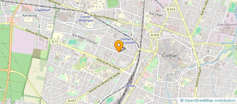 localisation de l'entreprise MONSIEUR BRAHIM AOUADI GHOZLANI  COLMAR