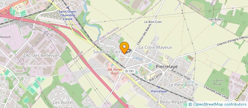 localisation de l'entreprise MONSIEUR BRAHIM ARAZZAK  PIERRELAYE