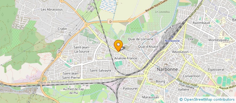 localisation de l'entreprise MONSIEUR BRAHIM ARIBAT  NARBONNE