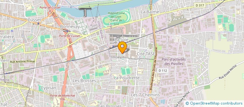 localisation de l'entreprise MONSIEUR BRAHIM ASSEBAR  VAULX-EN-VELIN