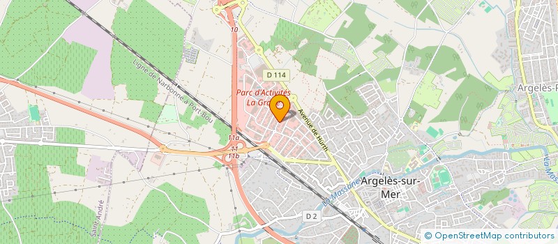 localisation de l'entreprise MONSIEUR BRAHIM AZARFANE EZZARFANI  ARGELES-SUR-MER