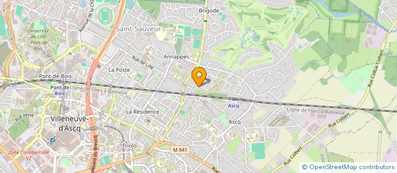 localisation de l'entreprise MONSIEUR BRAHIM BAKHBACH  VILLENEUVE-D'ASCQ